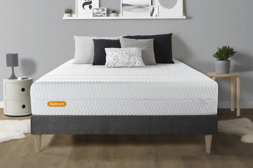 Ensemble Matelas Sommier 140x200 cm - Memo Bio